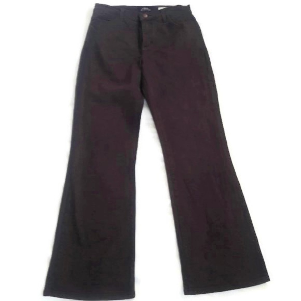 28x29 NYDJ USA Jeans Relaxed Fit Bootcut Stretch Chocolate Brown 6P 28W x 29